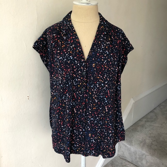 SOLDAnthropologie Maeve Cap Sleeve Raffine Blouse - Picture 2 of 8